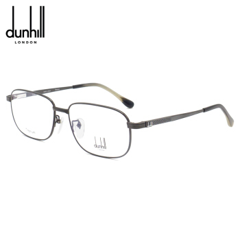 dunhill登喜路眼镜商务时尚全框眼镜架配镜近视男款光学镜架VDH176J 0530黑色57mm