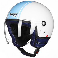 坦克（Tanked Racing）摩托车头盔头盔电动车头盔T583四季通用 循环透气舒适 L码 白色光彩