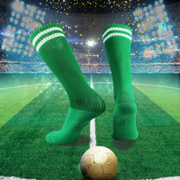 星加坊青少年足球运动袜子男女袜跑步袜绿色002G