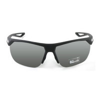 NIKE 耐克 中性款黑色镜框黑色镜腿灰色LOGO浅灰色镜片板材眼镜 太阳镜 EV1104 010