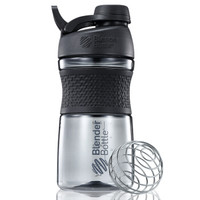 Blender Bottle 摇摇杯运动水杯健身水壶蛋白粉杯子Tritan材质带刻度搅拌球 黑色约600ml