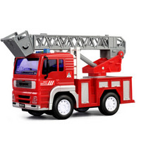 文艺（WENYI）男孩玩具儿童玩具惯性车1:20消防车云梯W550B