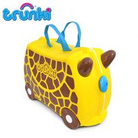 Trunki 儿童行李箱卡通图案可坐骑拉杆储物箱户外旅行箱18L-长颈鹿3岁以上