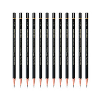 日本蜻蜓（Tombow）绘图木杆铅笔 设计美术素描绘画六角铅笔 12支/盒装 MONO-100 B