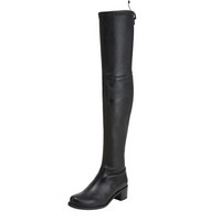 STUART WEITZMAN 斯图尔特·韦茨曼 女士黑色羊皮长筒靴 MIDLAND BLACK STR NAPPA 37