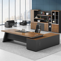 隆旭 老板桌大班台办公桌椅组合简约经理桌总裁桌主管室电脑桌 DBT02  2米*0.8米（含侧柜）