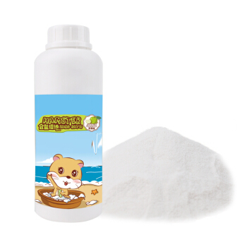 JESSIE 洁西 桶装仓鼠浴沙1kg  仓鼠尿沙洗澡沐浴用品金丝熊浴沙柠檬味