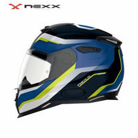NEXX SX.100 MANTIK 亚洲版型 四季全盔 轻量复合材料电动摩托车头盔 ECE和DOT安全认证 深海蓝 XXL