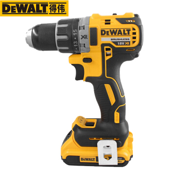 得伟（DEWALT）DCD791D2-A9 手电钻 18V锂电充电式无刷磁浮起子机 无极调速 1.5KG 黄黑 （单位：台）