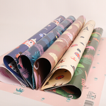 佳妍 包装纸 礼品鲜花生日礼物礼盒毕业季开业乔迁礼物包装6张