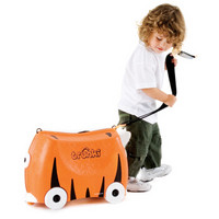Trunki 儿童行李箱卡通图案可坐骑拉杆储物箱户外旅行箱18L-小老虎3岁以上