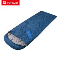 TOREAD 探路者 睡袋成人戶外露營保暖單雙人可拼接隔臟睡袋 鐵藍灰/左