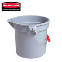 乐柏美（RUBBERMAID）带刻度水桶 圆形尖嘴桶 手提清洁小桶 保洁塑料桶FG261400