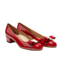 菲拉格慕 女士紅色牛皮革高跟鞋 0591964_1D _ 65