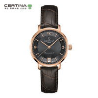 雪铁纳(CERTINA)旗舰店 瑞士手表 卡门系列 皮质表带机械女表 C035.207.36.087.00