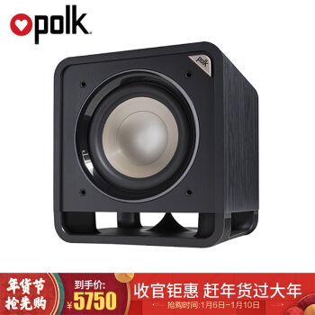 polk 普乐之声 HTS12 有源低音炮12英寸专业发烧家庭影院超重低音音响 黑色