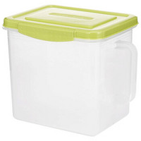 好尔收纳盒冰箱抽屉式鸡蛋盒厨房保鲜盒水果储物盒塑料透明整理盒9升绿色
