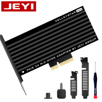 佳翼（JEYI）凌空之星-PRO m.2 NVME转接卡PCIE SSD扩展卡RGB全铝四面散热VollyStar Pro