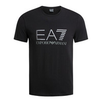 EA7  EMPORIO ARMANI 阿玛尼奢侈品新款男士针织T恤衫 3GPT03-PJ03Z BLACK-1200 L