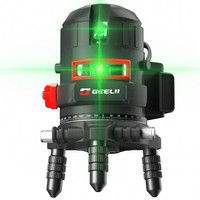 捷立（GeeLii）绿光水平仪激光5线红外线水平仪强光打线投线仪 标线仪 赠三脚架 55261