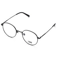 LOHO 眼镜框圆框文艺男女款时尚简约百搭眼镜架 LH07030 镜架+1.60近视镜片
