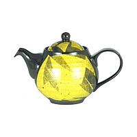 日本 九谷烧 银彩 旨茶壶 HB（带滤网） 颜色：黄色、容量：530ml