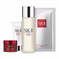 SK-II 神仙水 75ml+肌源賦活修護精華霜 15g+洗面奶 20g+護膚面膜 1P