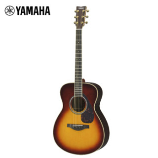 YAMAHA 全单民谣吉他LS16BS ARE系列木吉他电箱款日落色全单电箱40英寸亮光