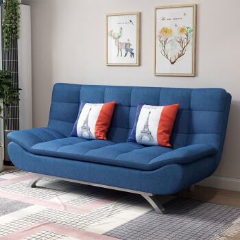 ZHONGWEI 中伟 沙发床两用折叠多功能现代简约小户型三人布艺沙发懒人沙发简易折叠床