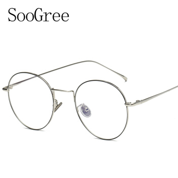 SooGree防蓝光眼镜框近视眼镜架时尚个性明星款优雅显瘦G52135黑金框