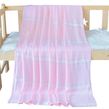 喜亲宝 K.S.babe 婴儿冰丝毯凉毯宝宝空调被盖毯幼儿园毯子120*140cm厘米粉色