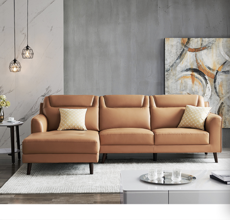 CHEERS 芝华仕 3002 北欧现代真皮转角沙发组合 三人位