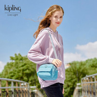 Kipling女款帆布轻便斜挎单肩手提新款时尚休闲背提包|PUCK 霜绿色