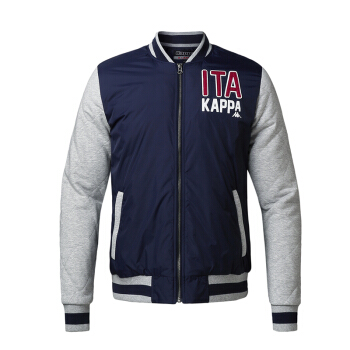 Kappa卡帕 男款运动外套夹棉服 运动保暖外衣  K0552MJ12 深蓝-882 M