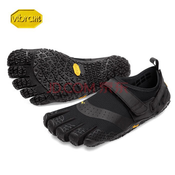 Vibram夏季水上运动五指鞋男 冲浪皮筏艇垂钓赤足五指鞋抓地涉水溯溪鞋V-AQUA 18M7301/黑色 42