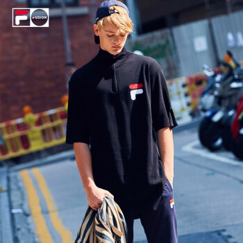 FILA FUSION X D-ANTIDOTE 斐乐情侣款2019新款时尚运动针织衫 橄榄绿-GN 155/76A/XS