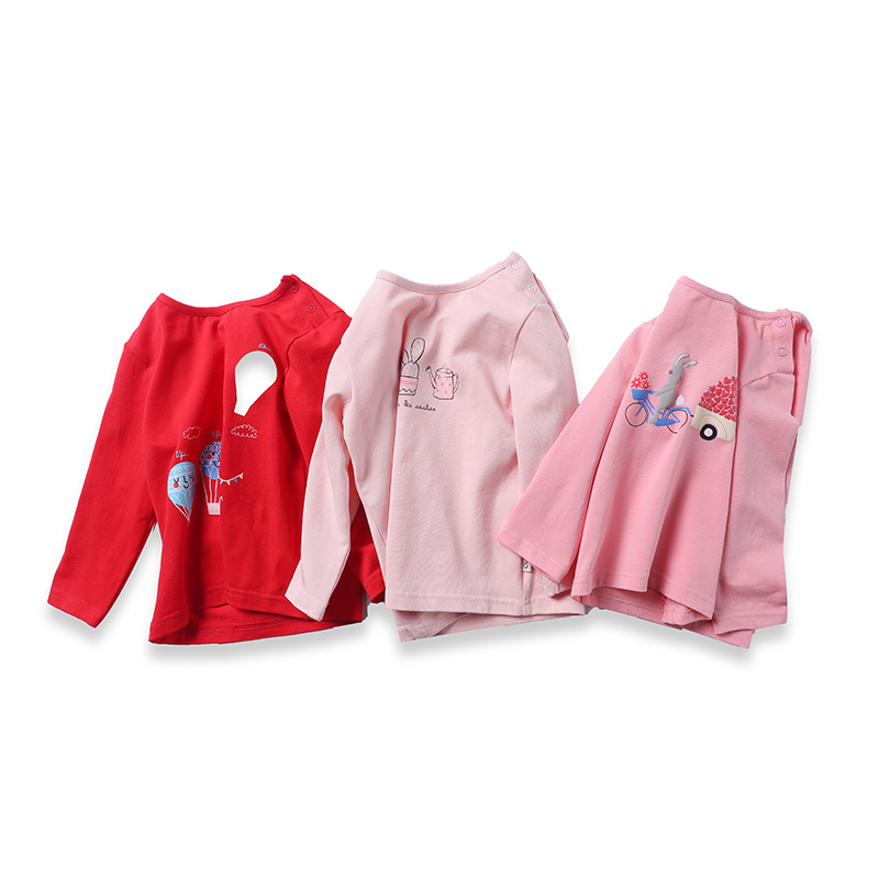 Oissie 奥伊西 女宝宝圆领套头长袖T恤