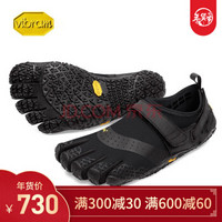 vibram 夏季水上运动五指鞋男 冲浪皮筏艇垂钓赤足五指鞋抓地涉水溯溪鞋V-AQUA 18M7301/黑色 41