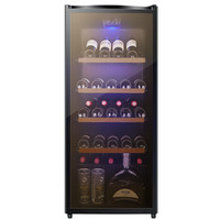 韩电（KEG）家用迷你单门小型欧式酒柜冷柜冰吧冷藏柜玻璃展示柜恒温 送货入户 JC-215 透明玻璃