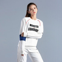 Monster Guardians 新款女运动套头卫衣健身休闲户外潮流 Whisper White 呓语白 M(现货开售)