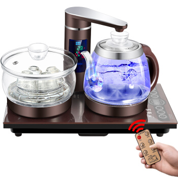 华生（washon）智能遥控全自动上水电热水壶304加厚不锈钢保温上水壶自动茶具电茶炉泡茶壶烧水器 WS-S22（玻璃款）