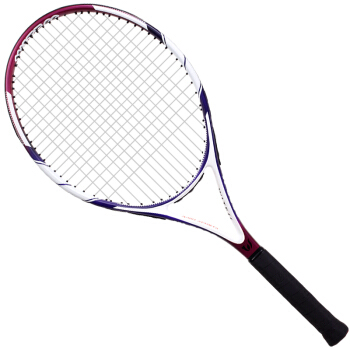 WITESS维特斯 碳素复合网球拍 男女初学网球拍（已穿线）训练用球拍 酷炫蓝紫单支网球拍W-5066