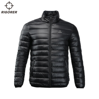 准者新款 冬季保暖外套    短款羽绒服 纯正黑 4XL(195-200cm)