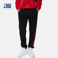 NBA 火箭 球队款条纹束脚宽新品松针织长裤 L