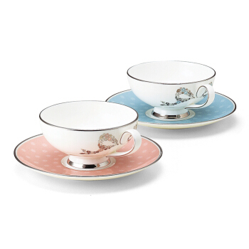 NARUMI/鸣海Felicita双人茶杯碟套装骨瓷茶杯95586-21047