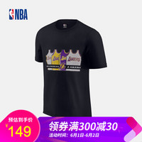 NBA 洛杉矶湖人队 运动休闲针织内搭短袖T恤 图片色 M