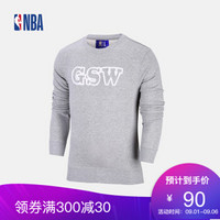 NBA 勇士队 圆领运动休闲卫衣 套头衫 男 图片色 3XL