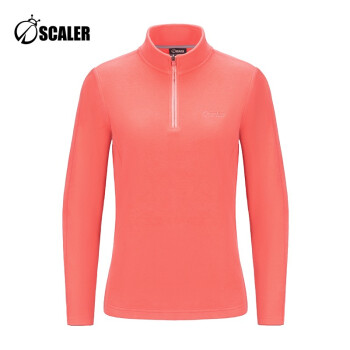 思凯乐/SCALER户外2019秋冬新品抓绒衣女套头防风保暖冲锋衣内胆男运动服F9152357 女款-紫色 XL