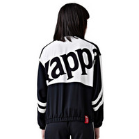 Kappa卡帕女款防风衣雪纺梭织宽松外套长袖开衫上衣 2019K0922FJ20D 黑色-990 XL