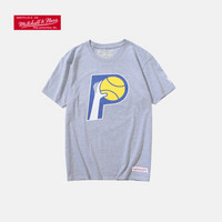 NBA系列印花恤 步行者队 灰色圆领休闲运动短袖T恤 图片色 XL